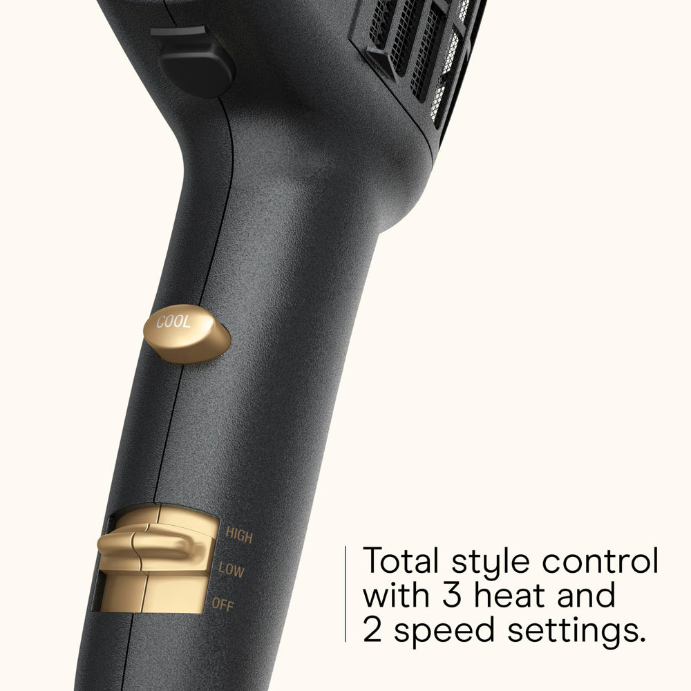 Conair Infinitipro 3-heat-2-speed controls for versatile styling options.