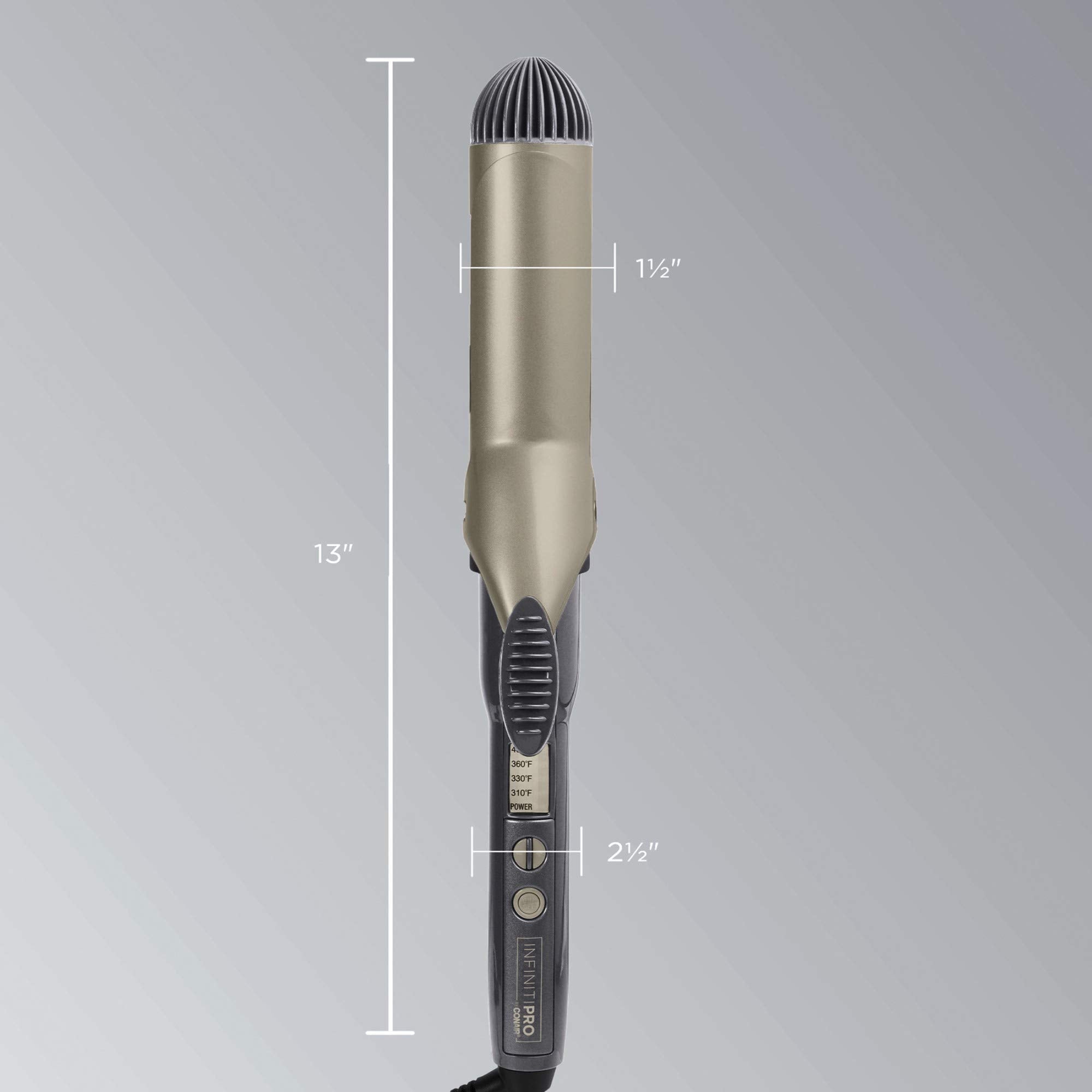 Conair InfinitiPro auto-off feature indicating safety and energy saving.