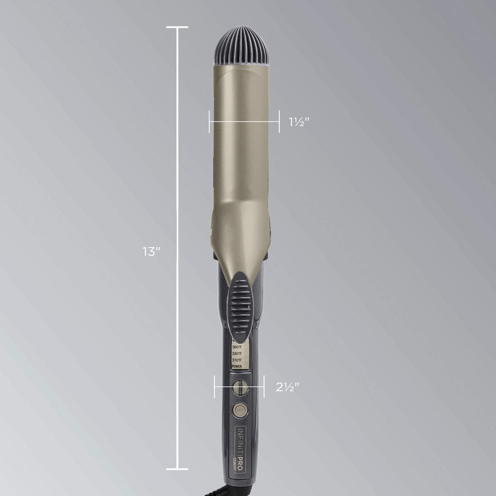 Conair InfinitiPro auto-off feature indicating safety and energy saving.