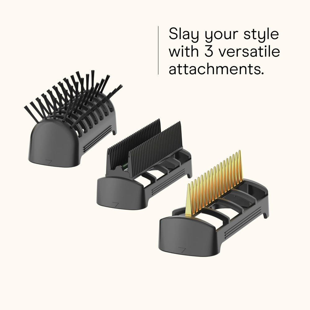 Conair Infinitipro cool shot feature locks finished styles in place.