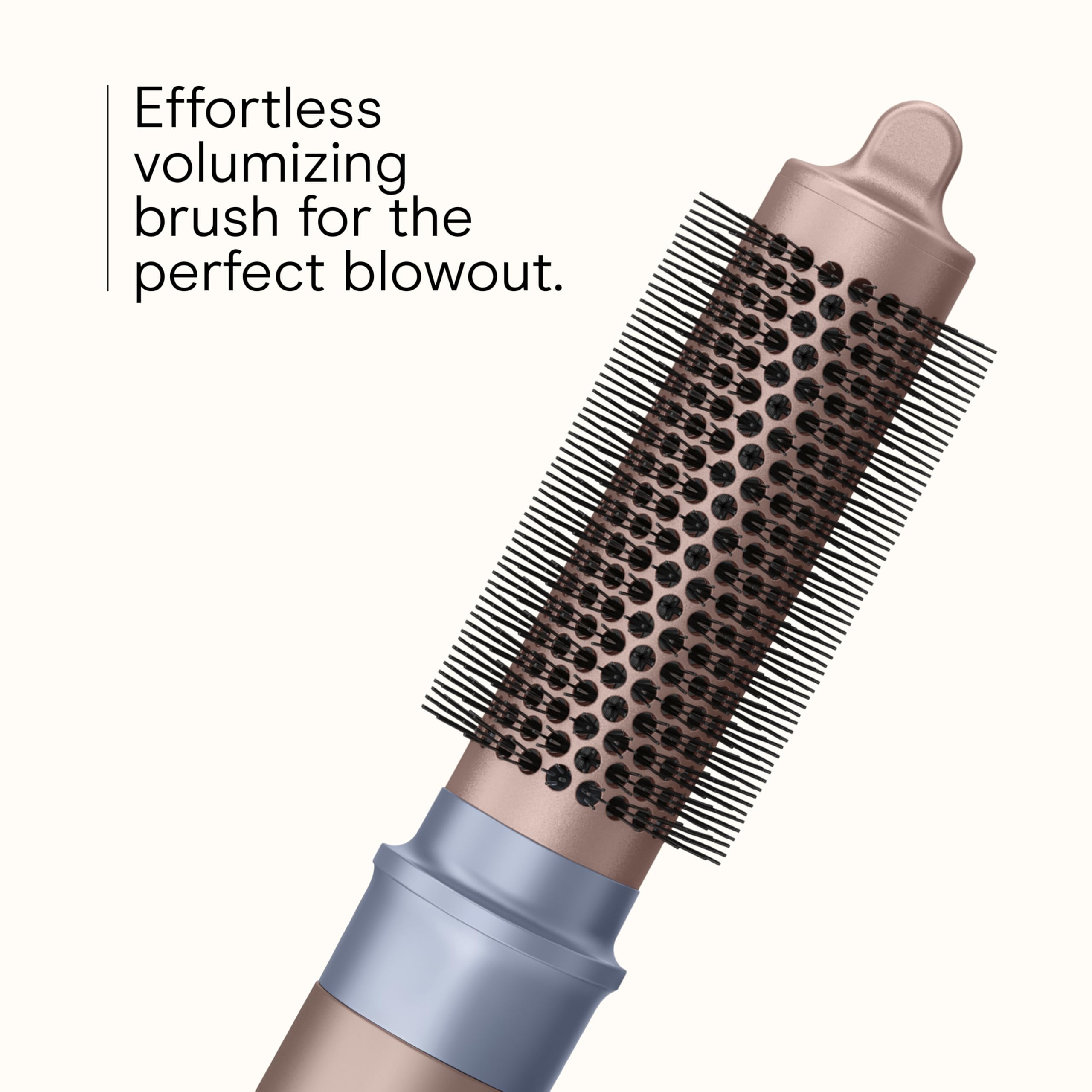 Conair INFINITIPRO DigitalAIRE round brush 1-25 lifts roots for volume.