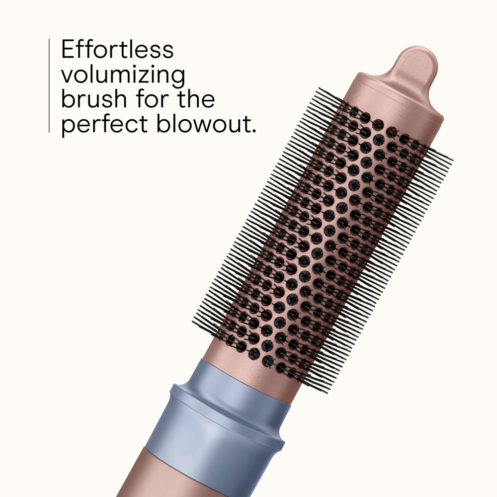 Conair INFINITIPRO DigitalAIRE round brush 1-25 lifts roots for volume.