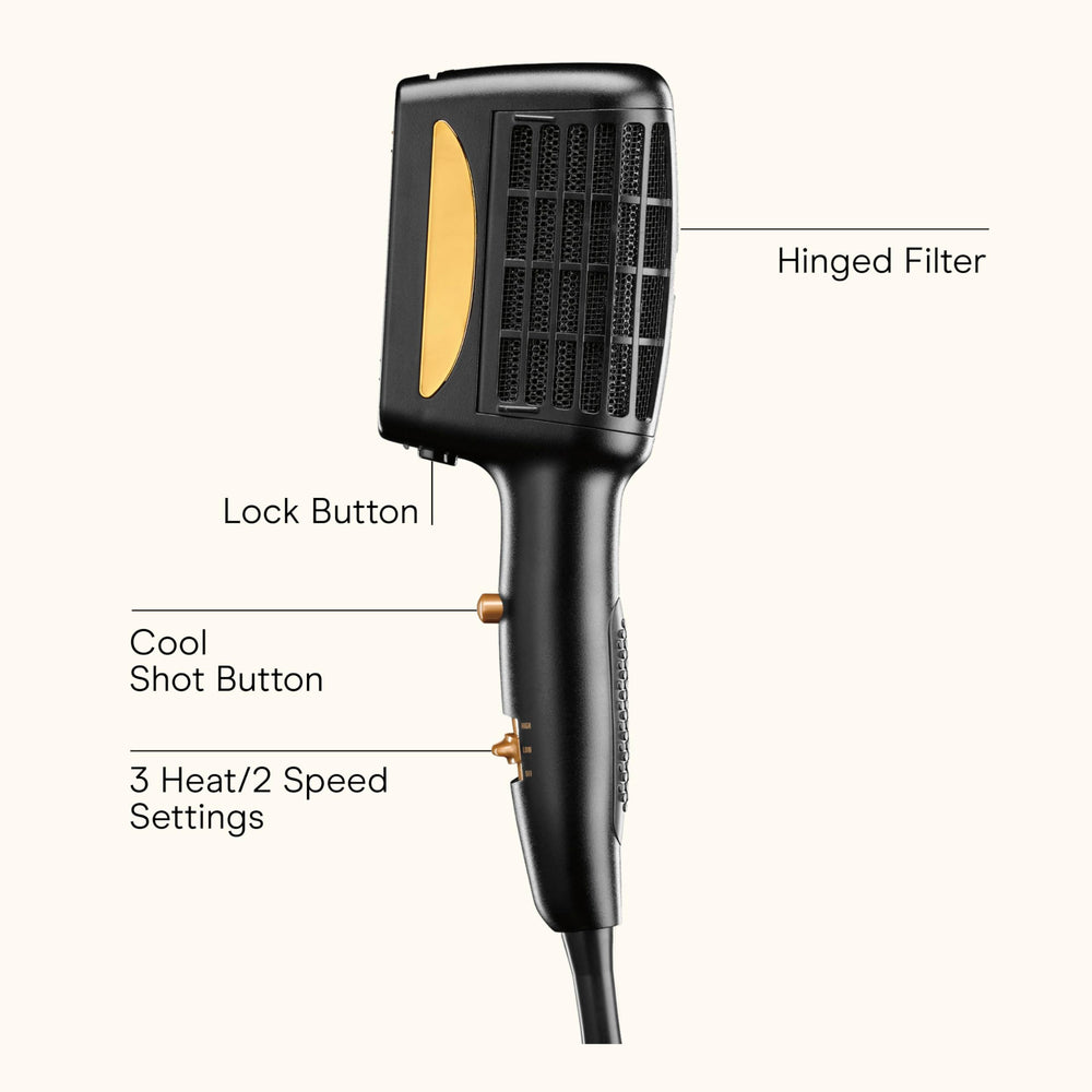 Conair Infinitipro dual-row comb for straight styles with controlled tension.