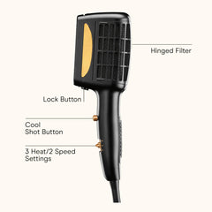 Conair Infinitipro dual-row comb for straight styles with controlled tension.