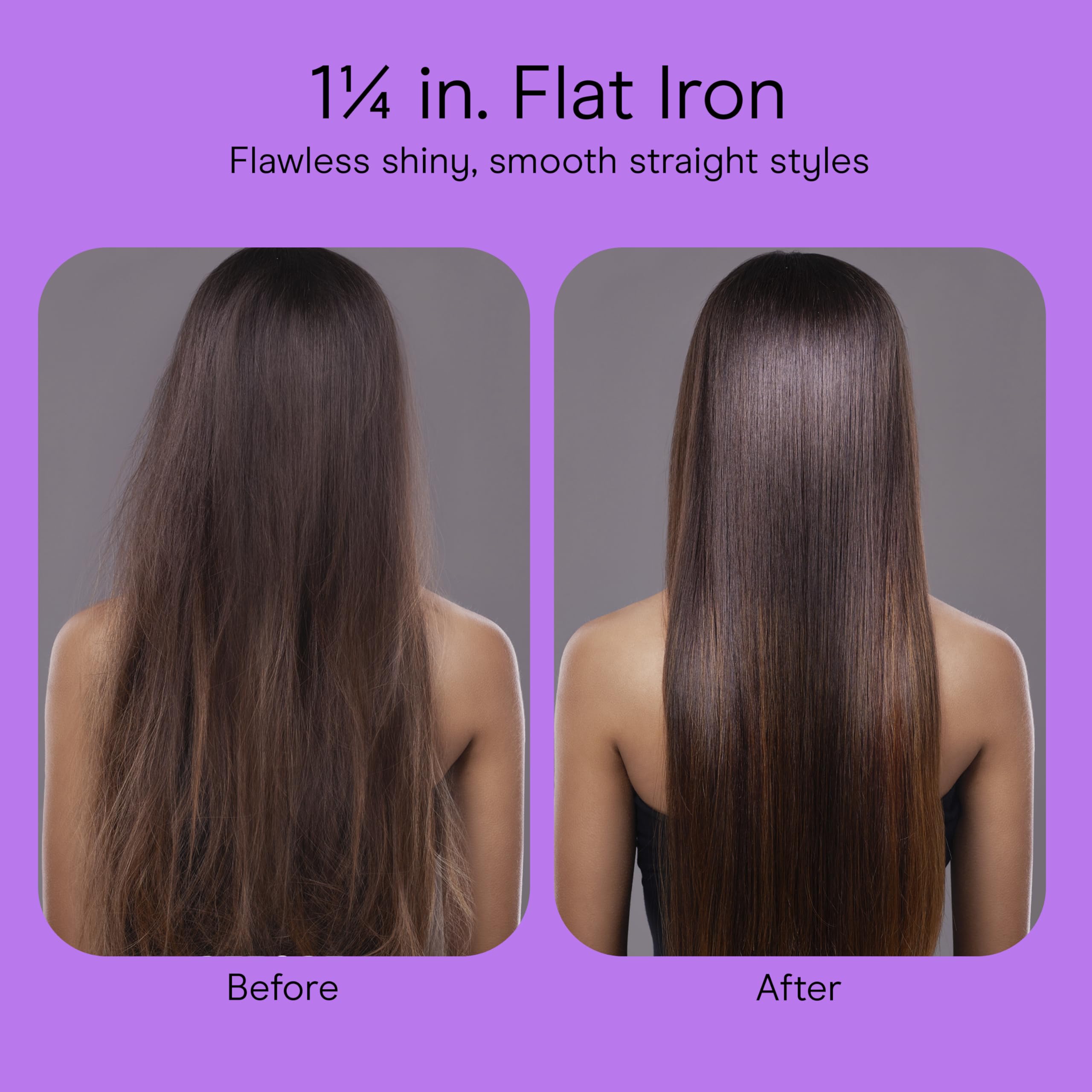 Conair Infinitipro flat iron tourmaline ceramic coating delivers healthy shine.