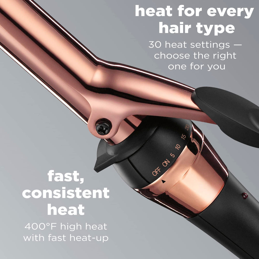 Conair INFINITIPRO heat settings display highlights versatile options for various hair types.