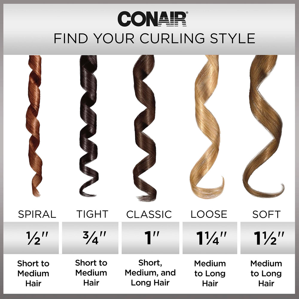 Conair Infinitipro rose gold titanium iron showing 30-second heat-up capability.
