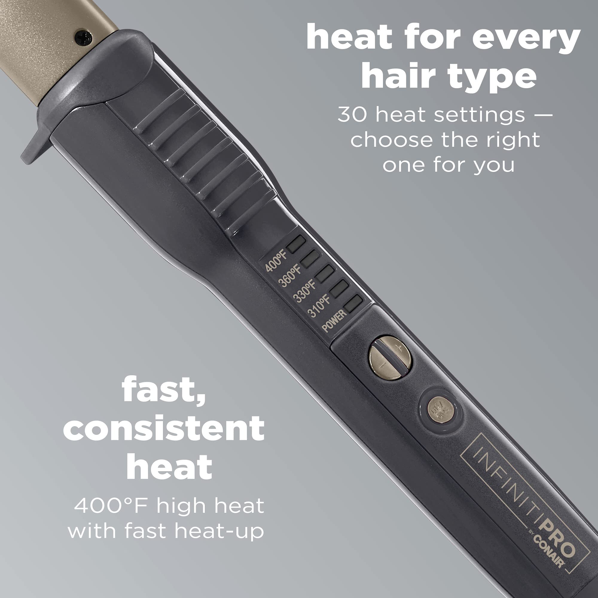 Conair InfinitiPro tourmaline ceramic reduces frizz for silky shine