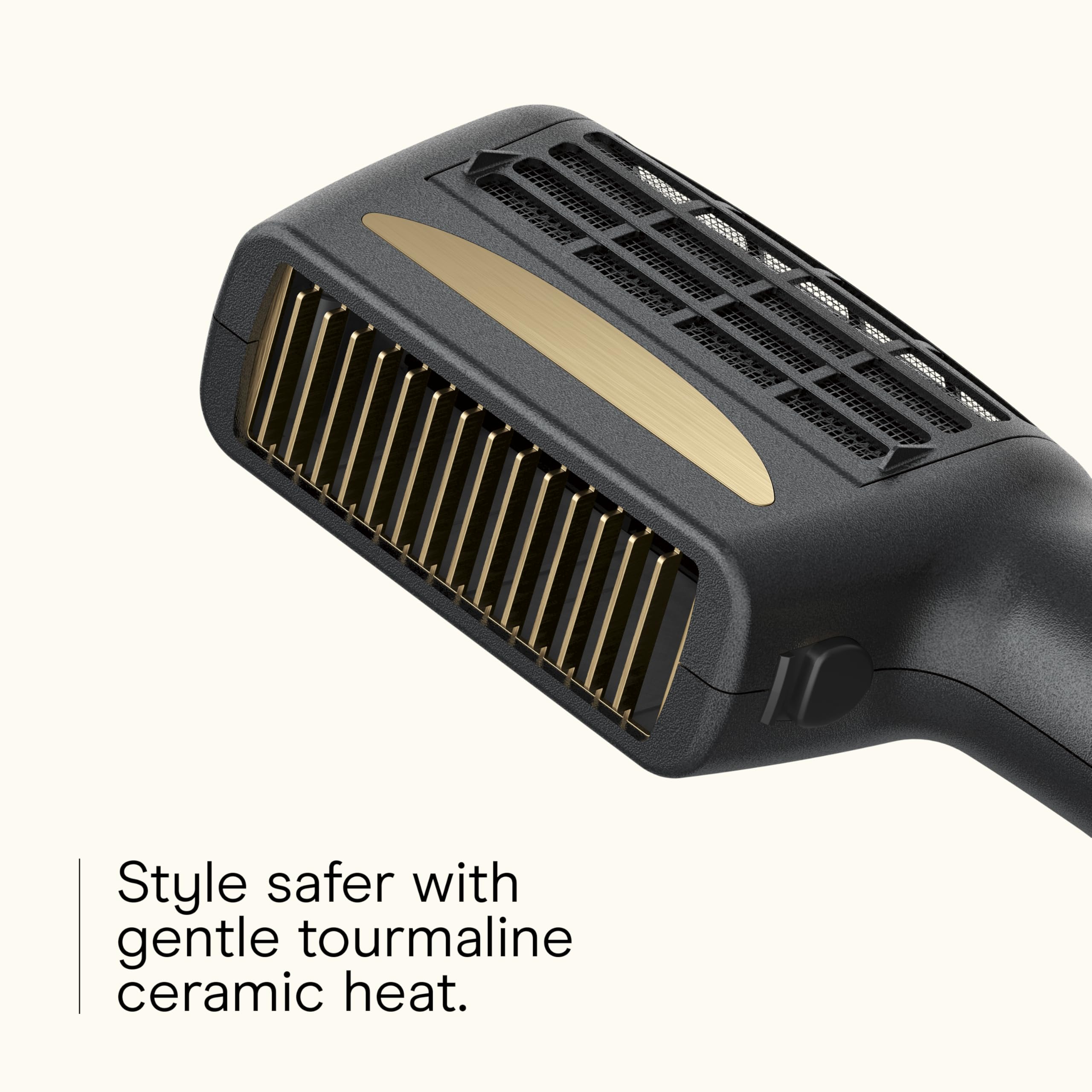 Conair Infinitipro wide-tooth thermal comb aids detangling with even heat.