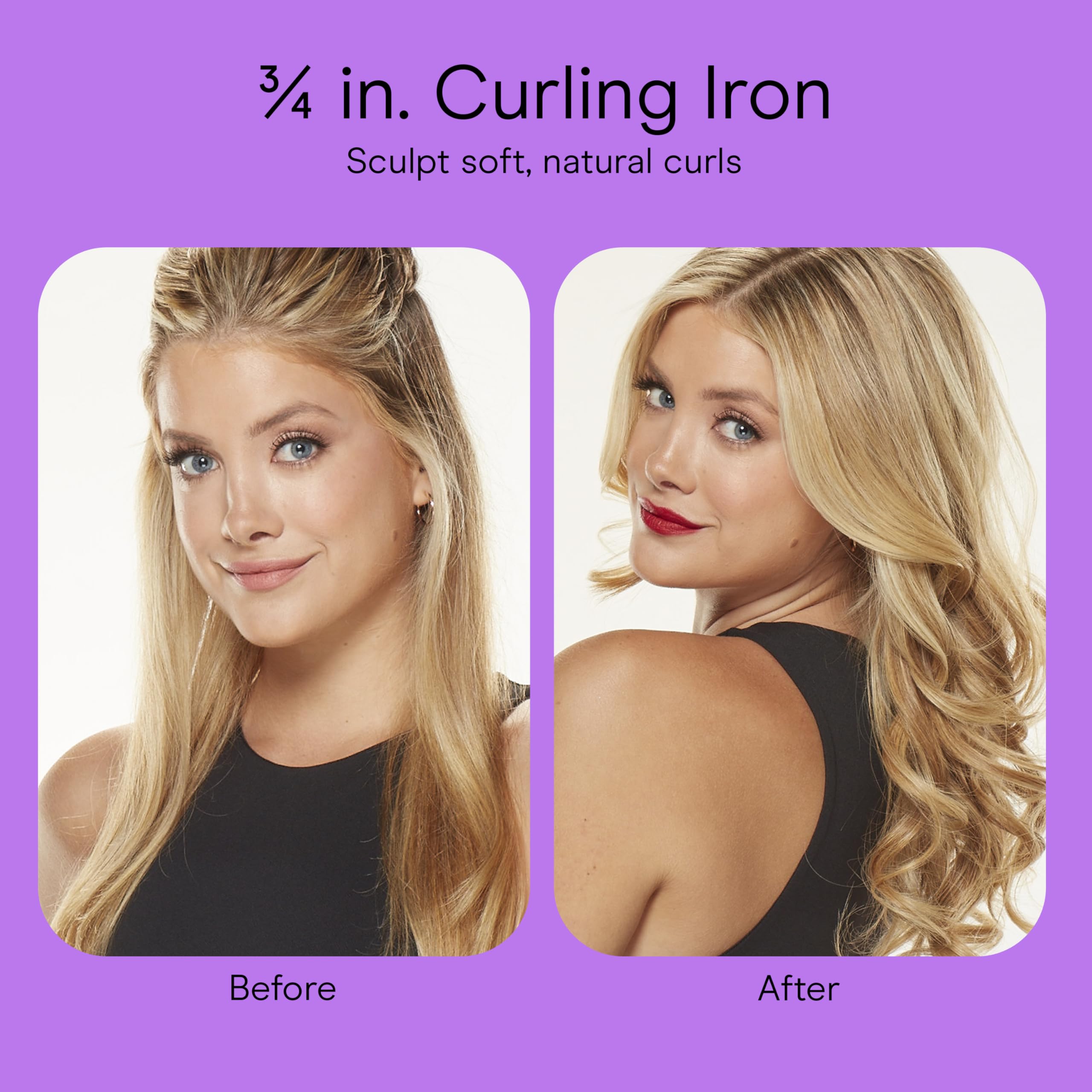 Conair Instant Heat curling iron barrel materials ensure even heat distribution.