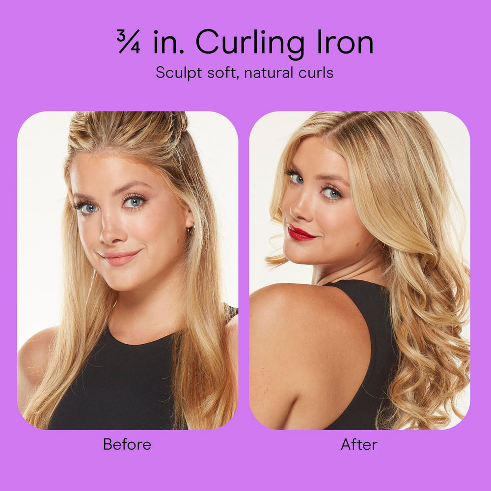 Conair Instant Heat curling iron barrel materials ensure even heat distribution.