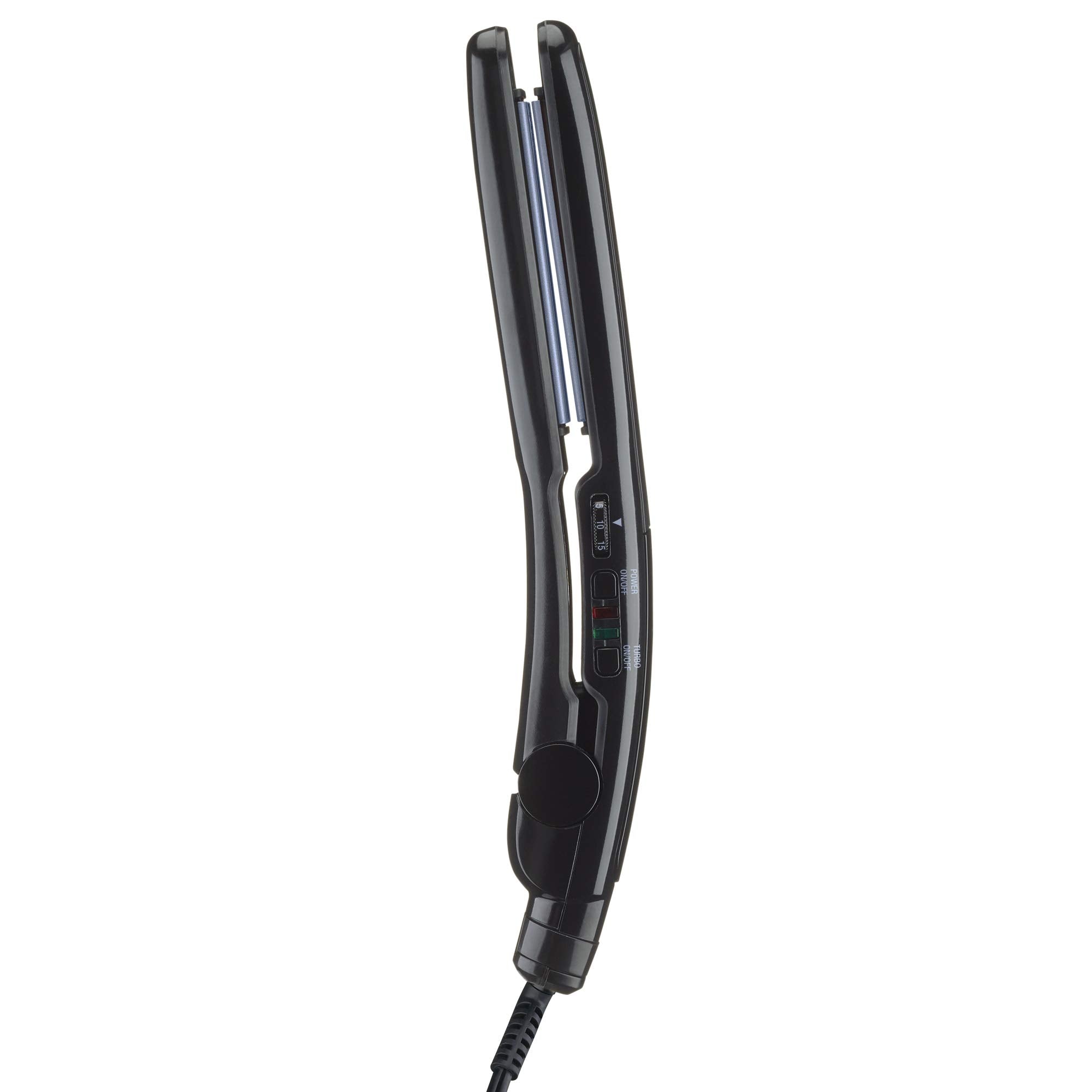Conair Instant Heat Ceramic Flat Iron heat-up view highlighting 60-second readiness for fast styling.