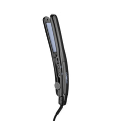 Conair Instant Heat Ceramic Flat Iron plates closeup for smooth, frizz-free straightening.