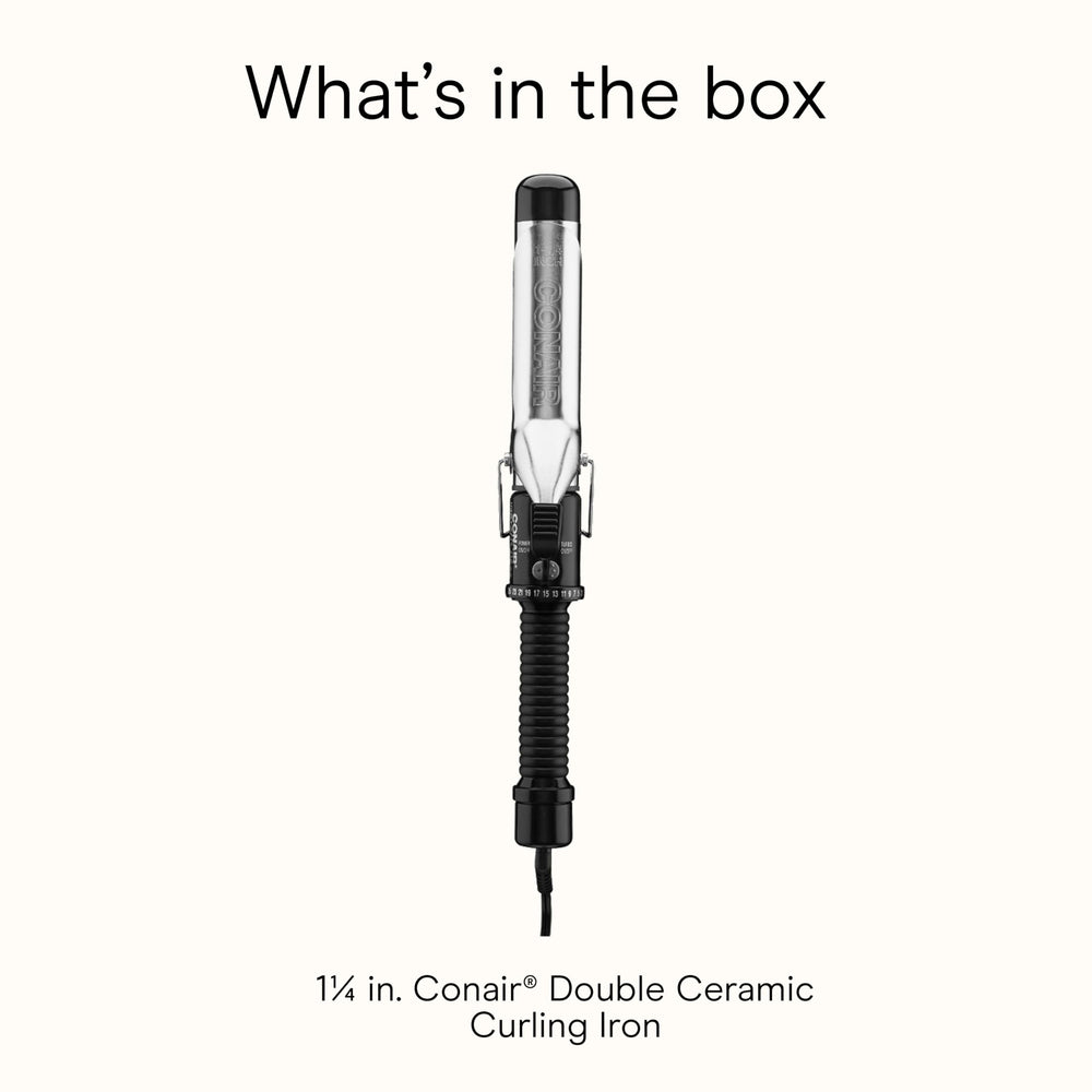 Conair Instant Heat curling iron barrel delivers even heat for smooth curls.
