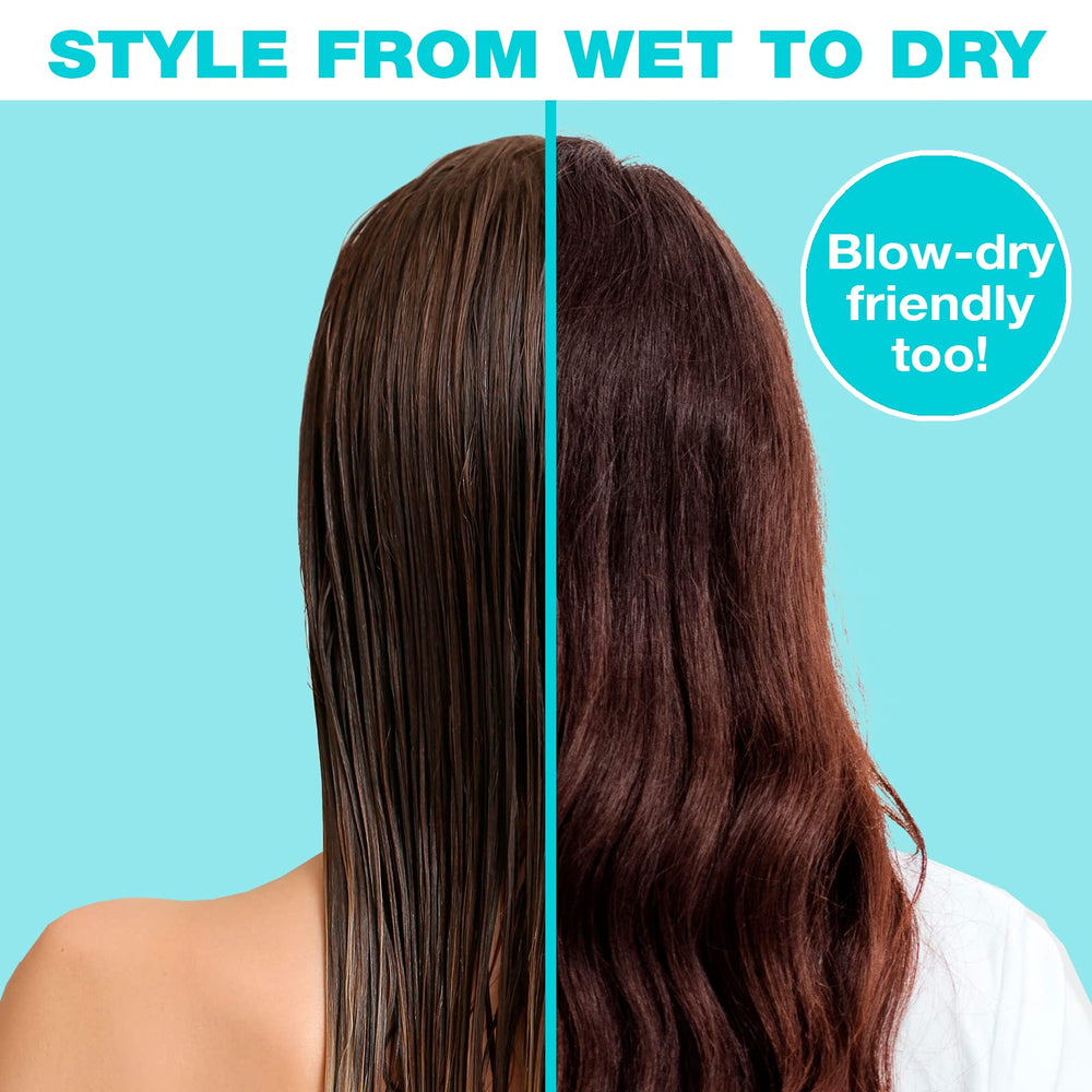 Knot Dr. brush with soft-touch handle for comfortable grip