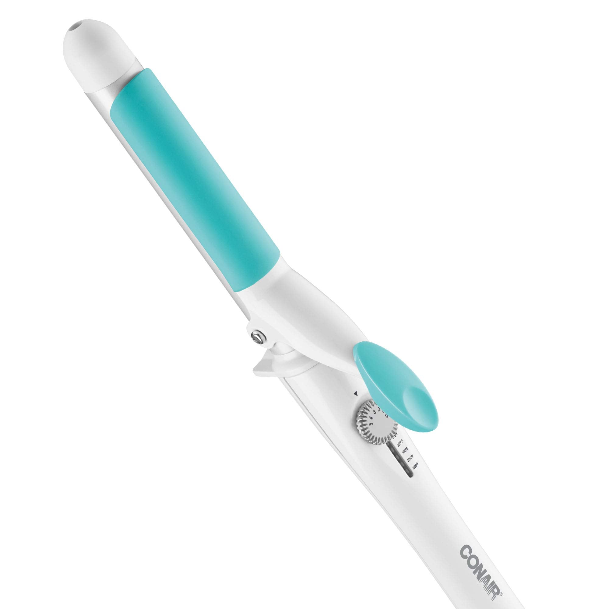 Conair OhSoKind 1-inch curling iron with silicone clip for secure, gentle styling on fine hair