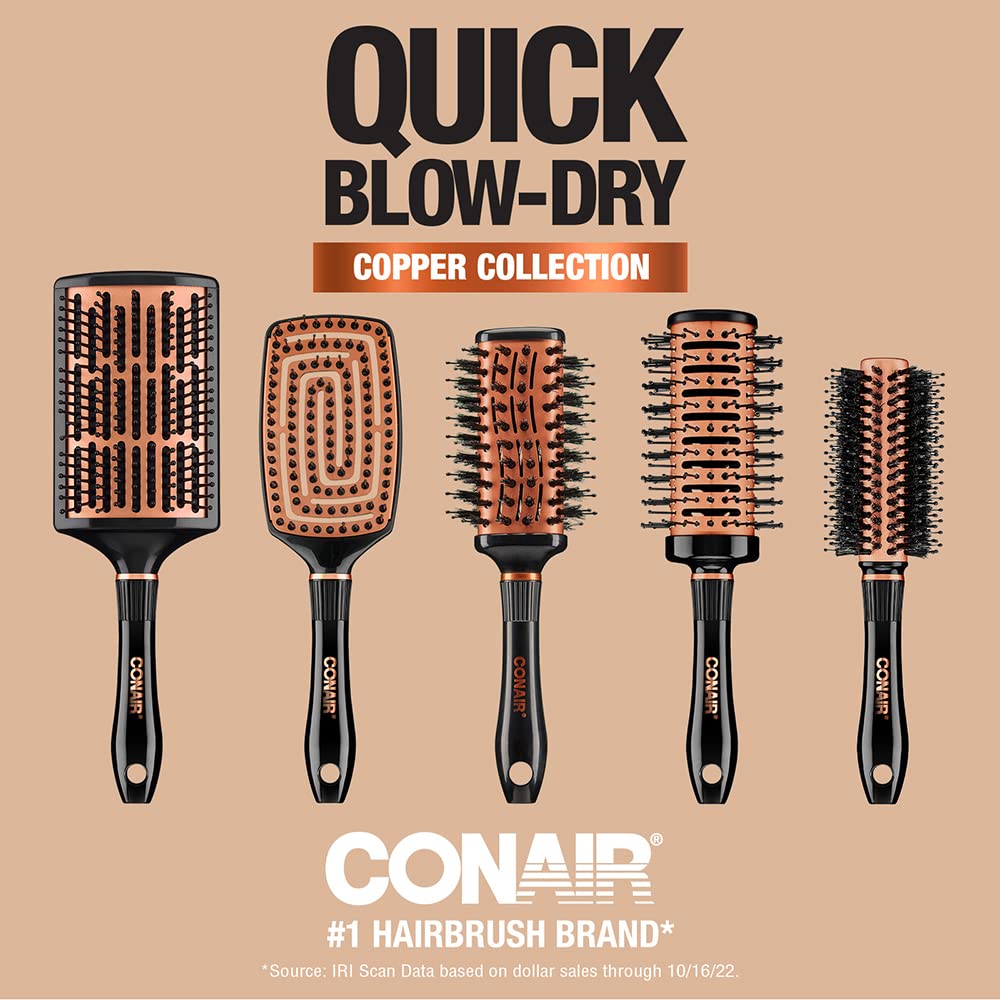 Conair Quick Blow Dry Copper Collection for at-home professional results with fast, even heat distribution.