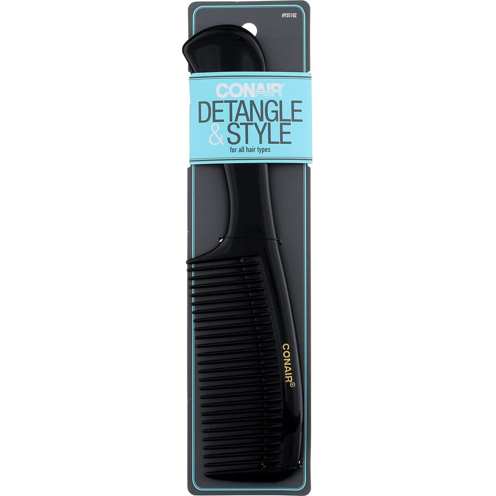 Conair Styling Essentials Super Comb close-up teeth enables smooth detangling.