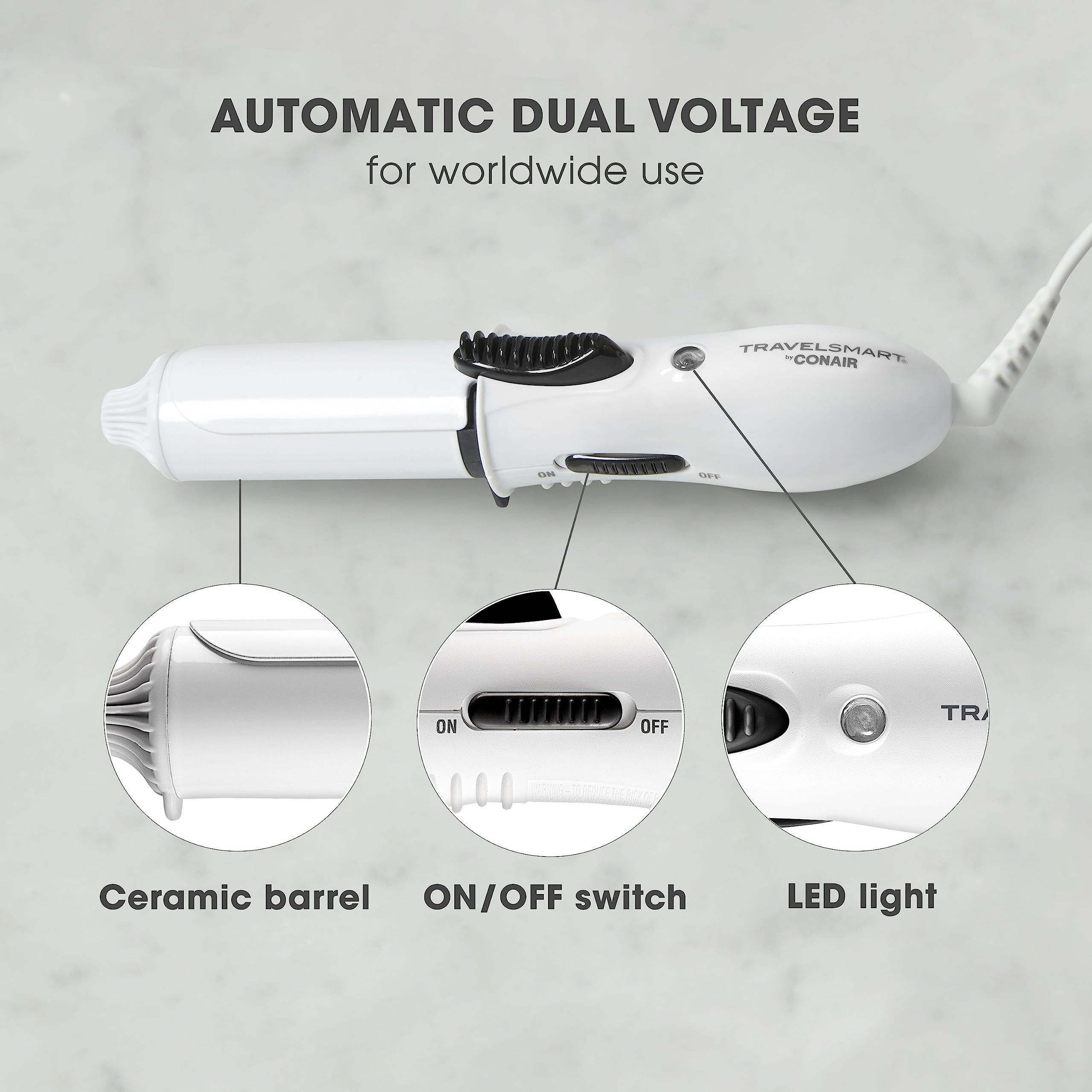 Conair Travel Smart compact-iron boosts speed with a 30-second heat-up for busy mornings