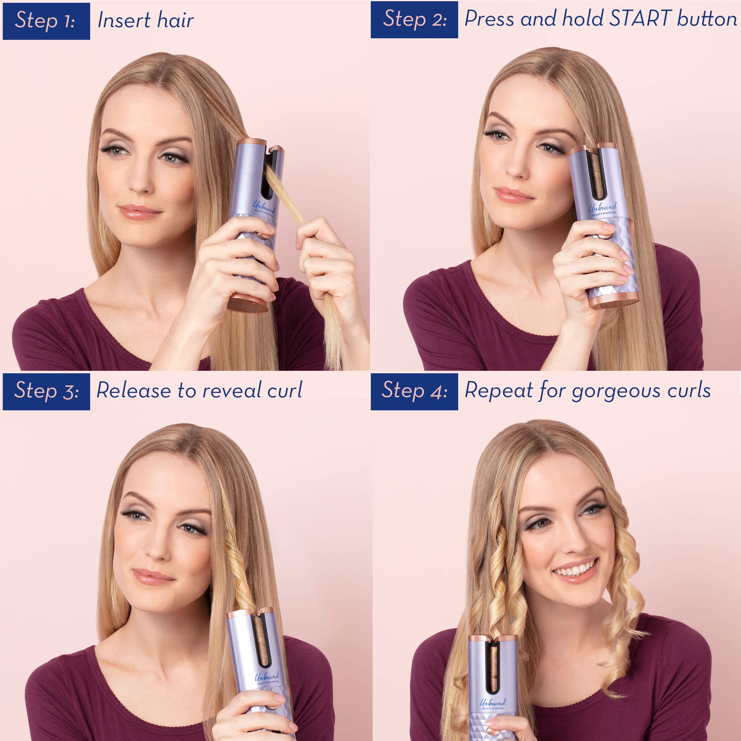 Conair Unbound cordless auto curler auto-off after 15 minutes improves safety