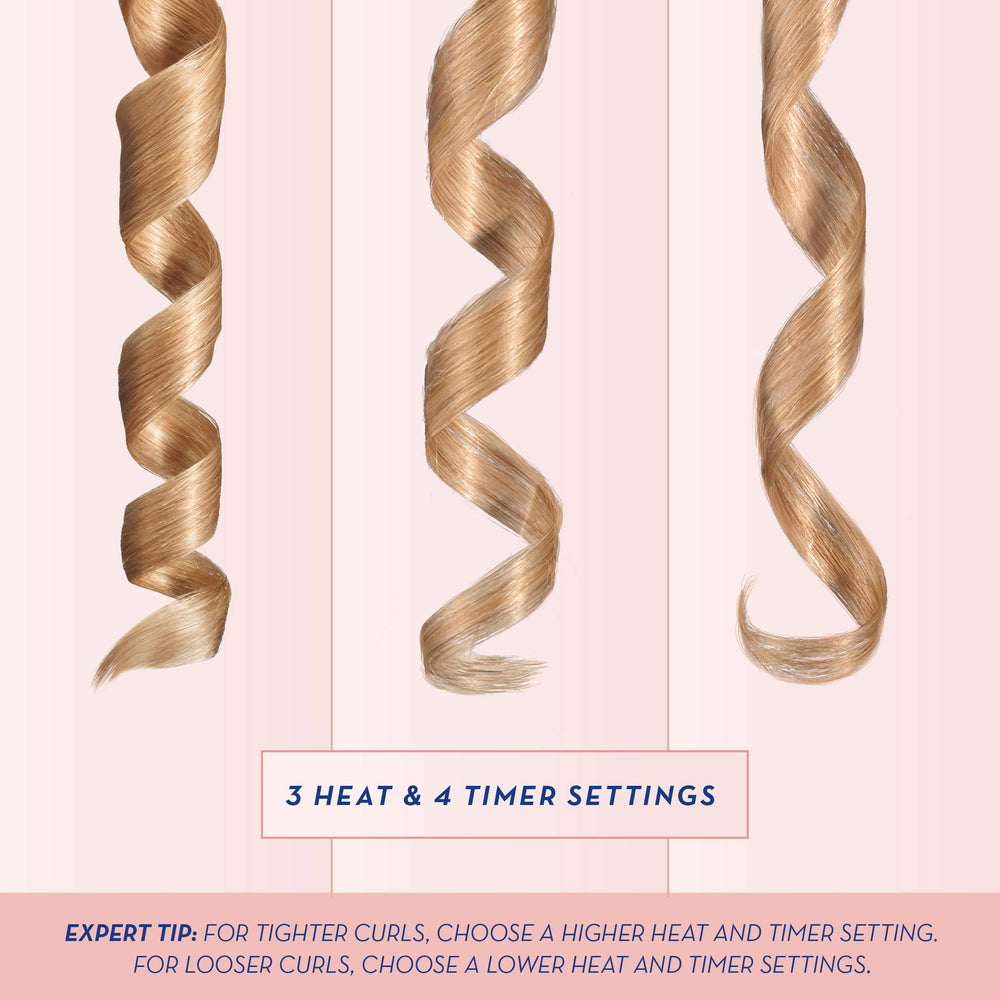 Conair Unbound cordless auto curler ceramic curl chamber reduces frizz and adds shine