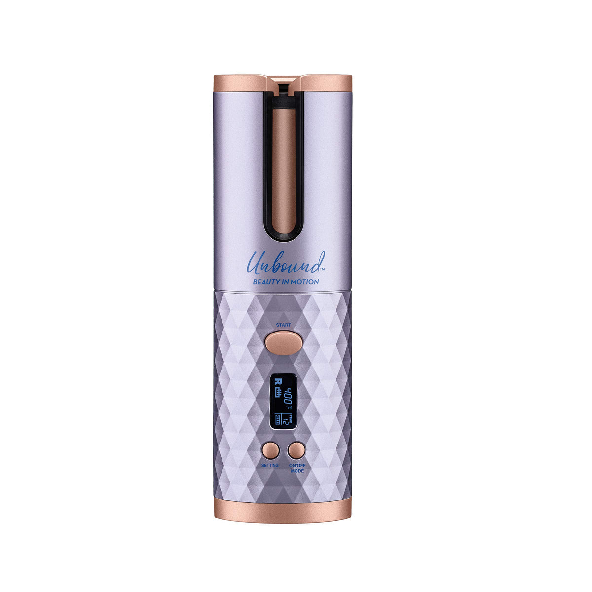 Conair Unbound cordless auto curler on charging for cordless travel styling