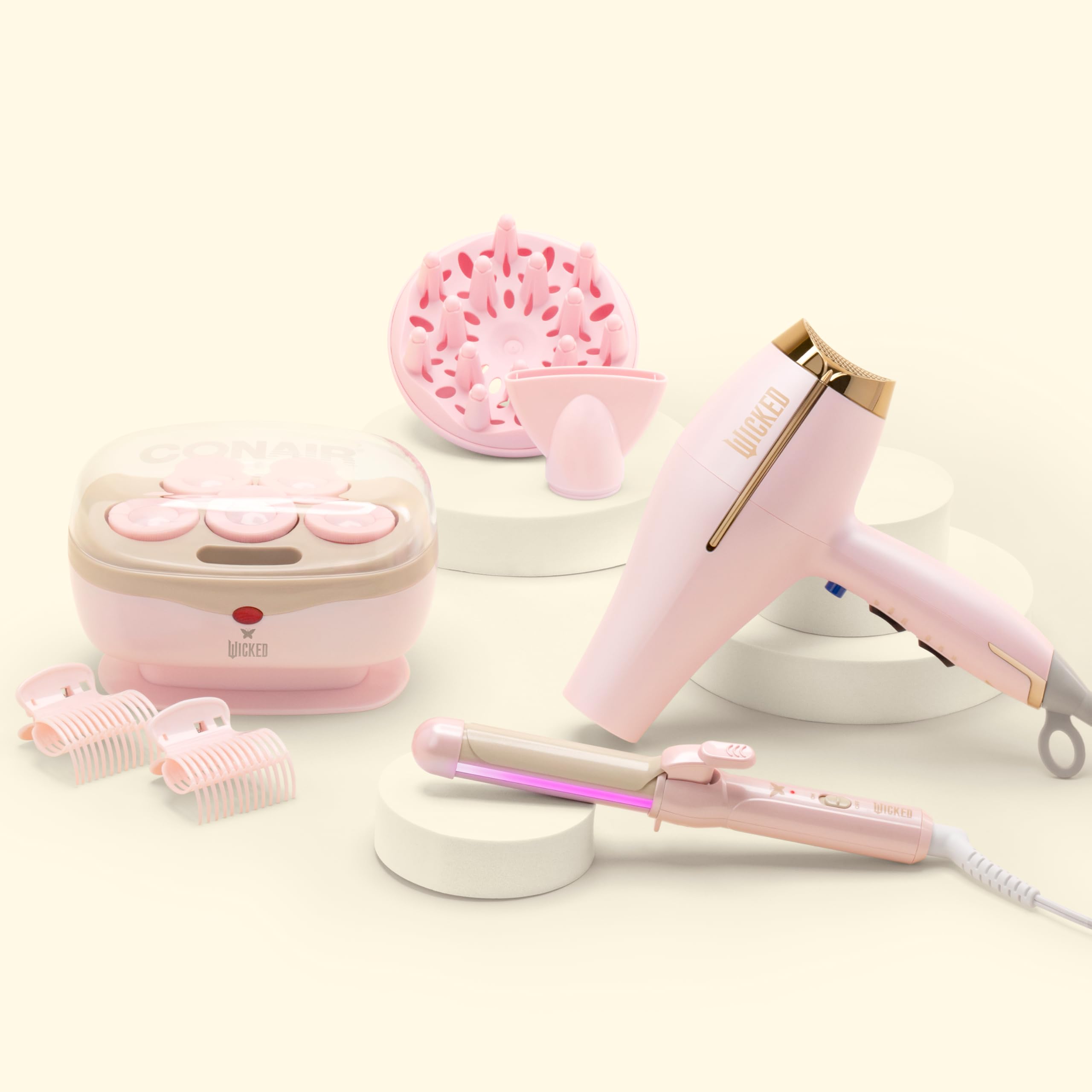 Conair Wicked Glinda's compact design travels easily for on-the-go curls.
