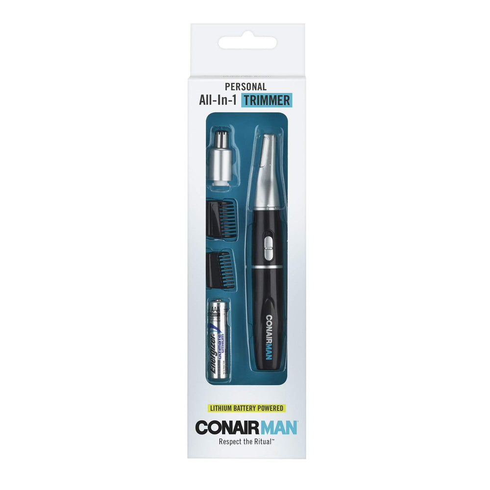 ConairMAN compact design: portable grooming tool for on-the-go touch-ups.