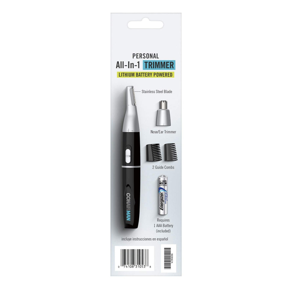 ConairMAN lithium battery life: reliable power for longer grooming sessions.
