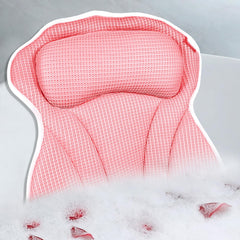 CONBELLA bath pillow headrest padding provides plush neck support for a comfortable soak.