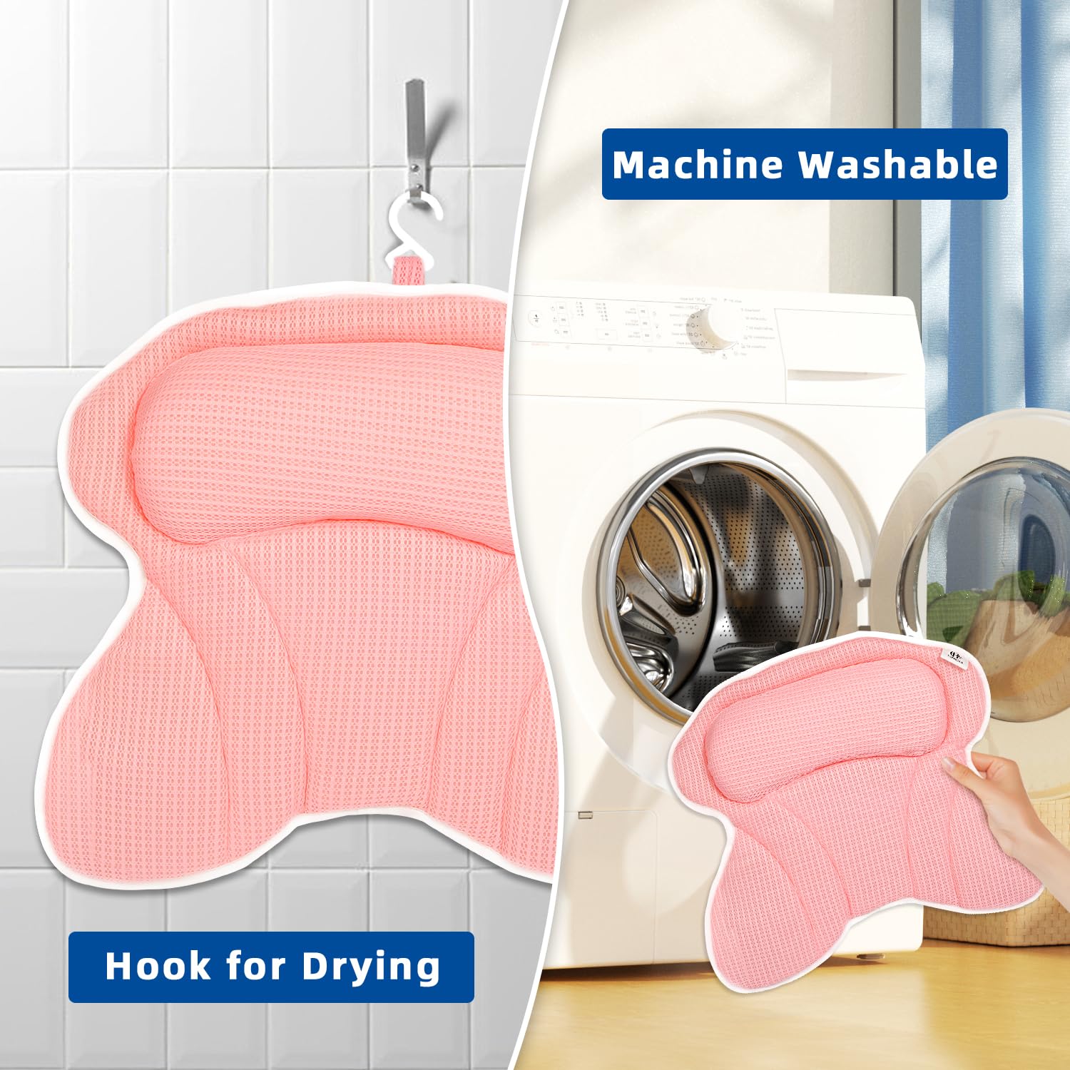 CONBELLA machine-washable pillow keeps freshness between soaks.