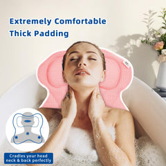 CONBELLA bath pillow side padding supports upper back and shoulders during baths.