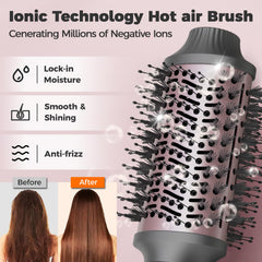 CONFU Blow Dryer Brush oval barrel design for smoothing and volume.