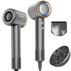 CONFU hair dryer high-speed motor delivers rapid drying and smooth finish