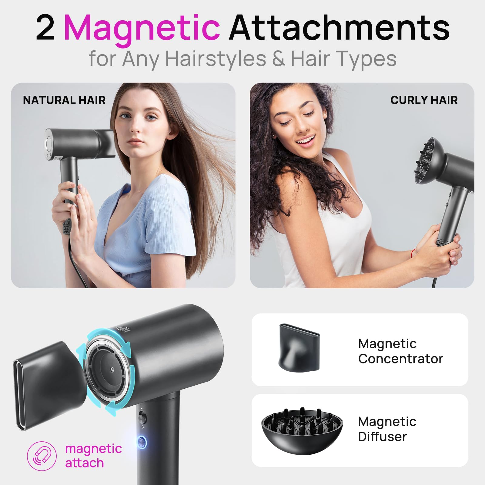 CONFU hair dryer self-cleaning mode helps maintain performance easily.
