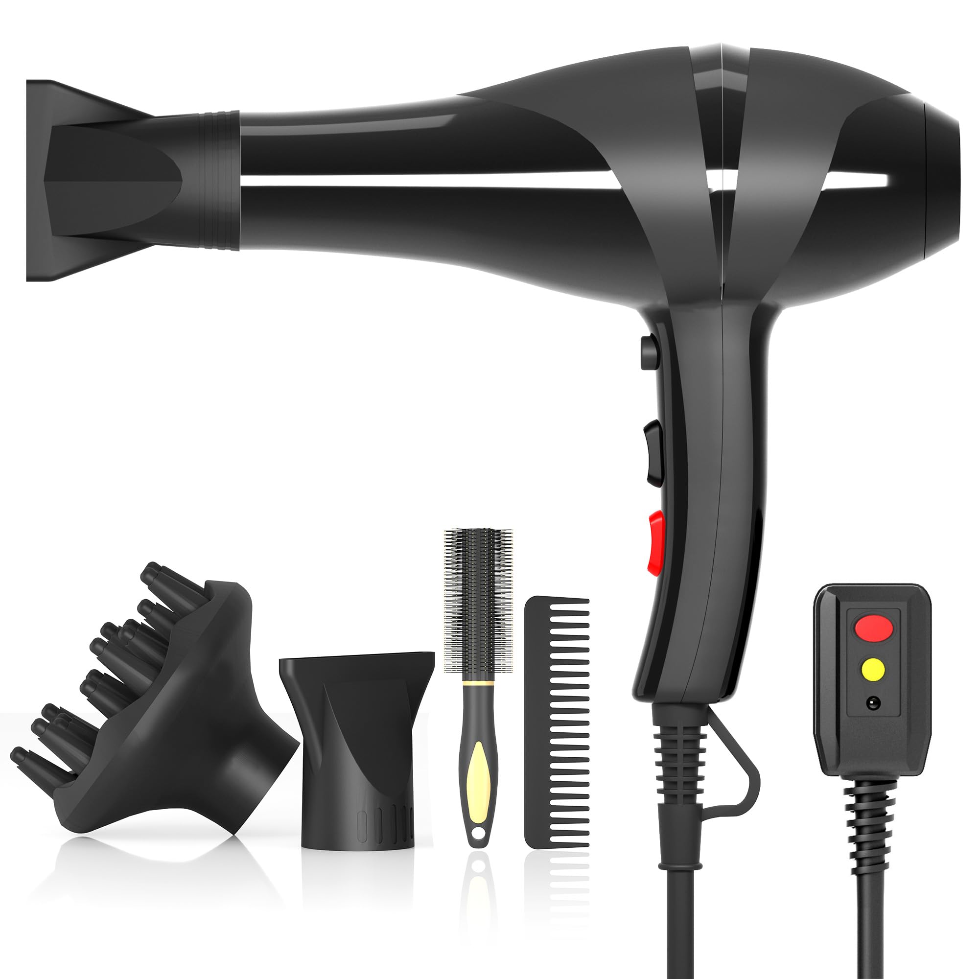 Conhaze hair dryer with a long 98-inch cord for flexible use