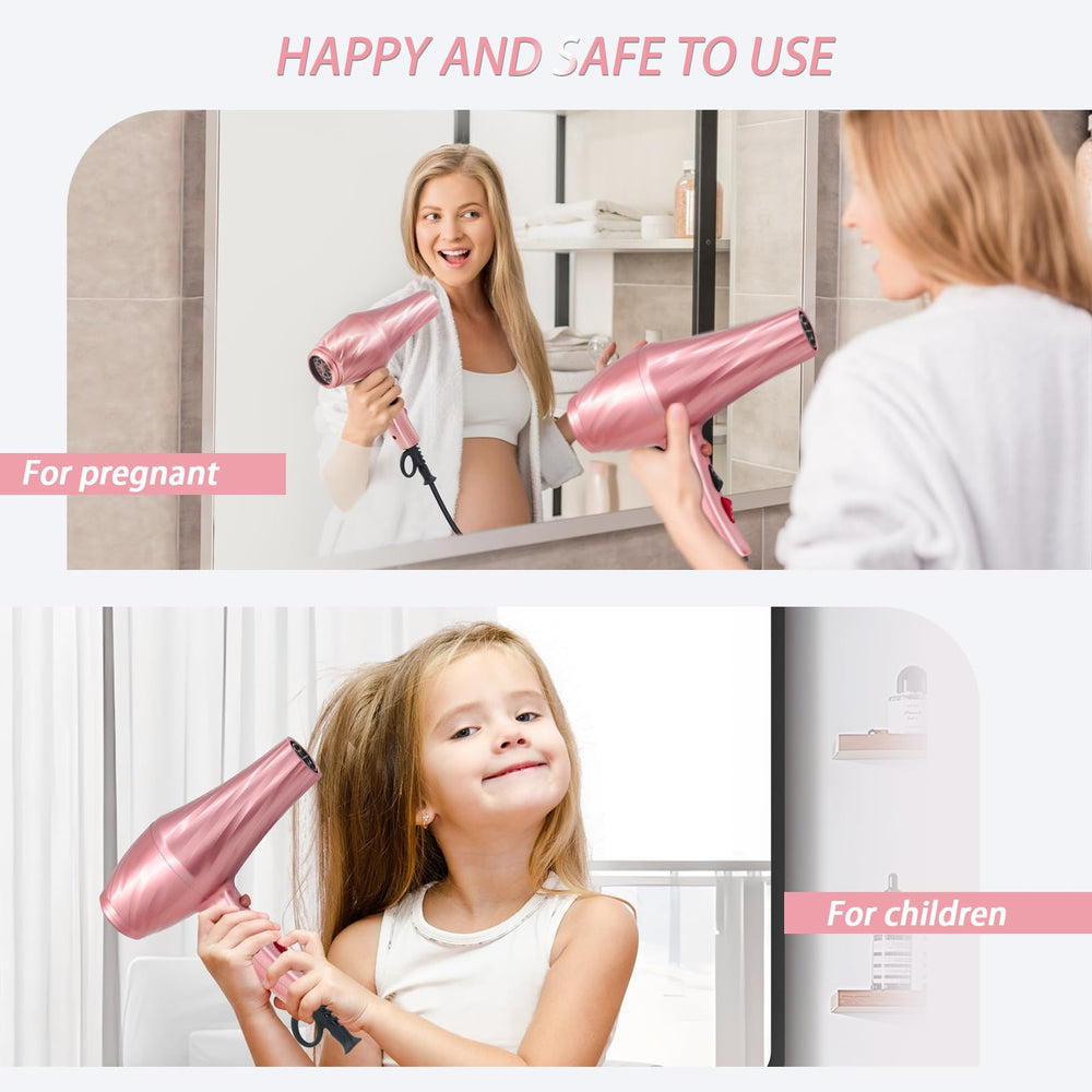 Conhaze Ionic Hair Dryer cold air button close-up for safer styling