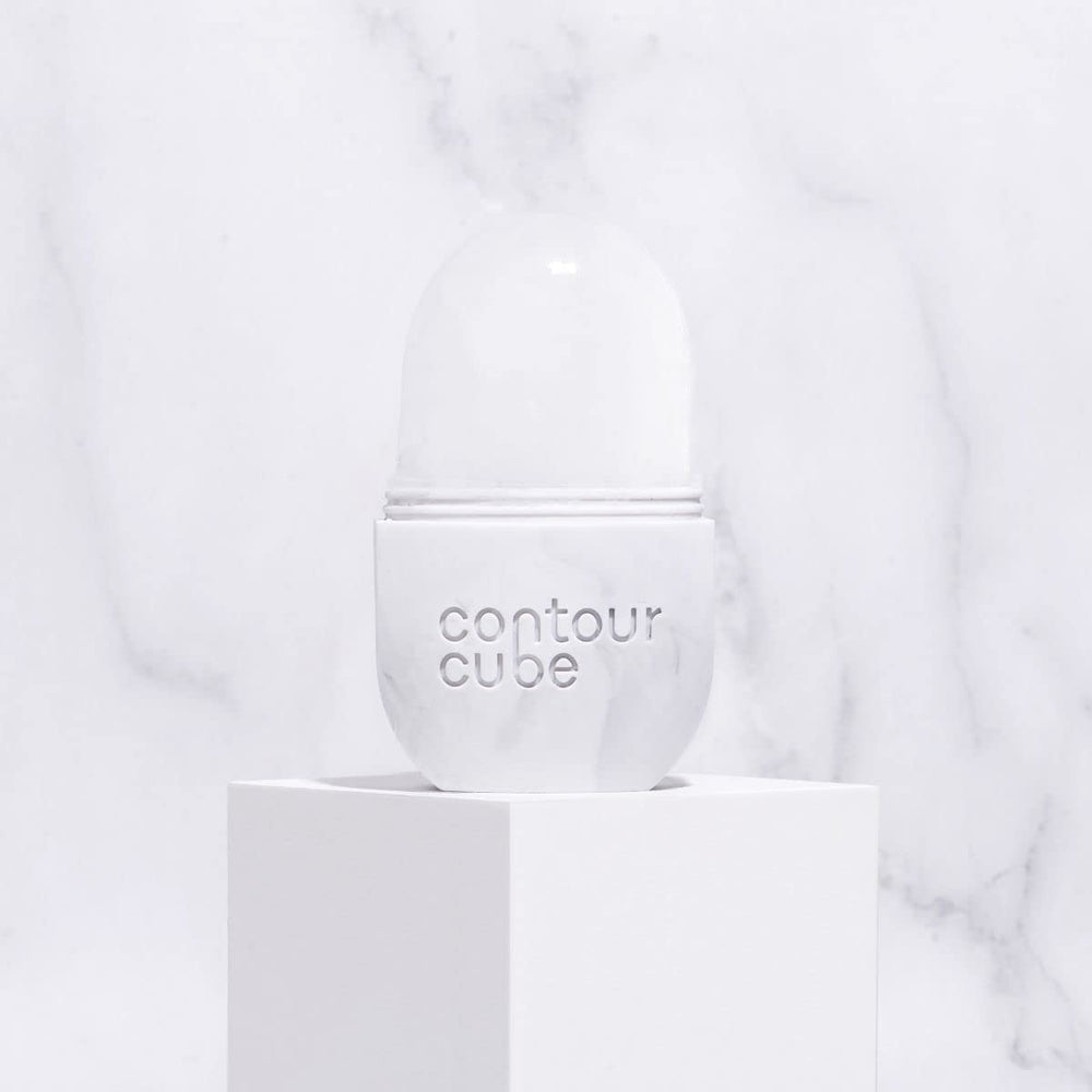 Contour Cube Mini rose-water facial recipe applied for refreshing skin.