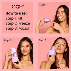 Contour Cube Mini frozen-serum use demonstrates boosted absorption and cooling benefits.