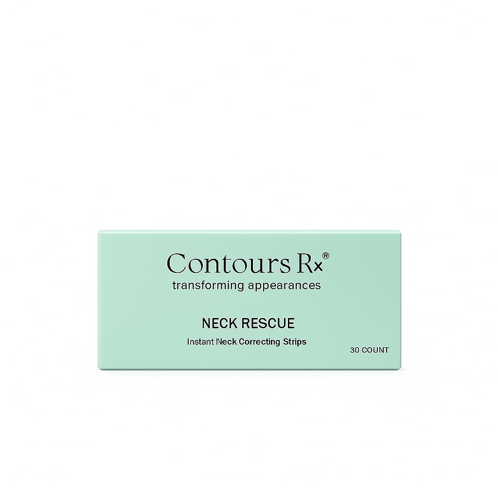 Contours Rx Neck Rescue packaging shows discreet, travel-ready design for quick lifts on the go.