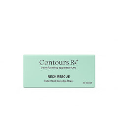 Contours Rx Neck Rescue packaging shows discreet, travel-ready design for quick lifts on the go.