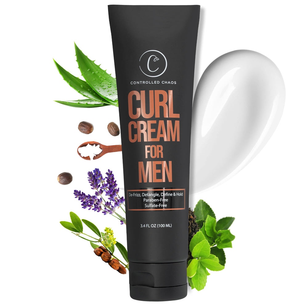 Controlled Chaos Curl Cream bottle shown for easy daily styling and anti-frizz control