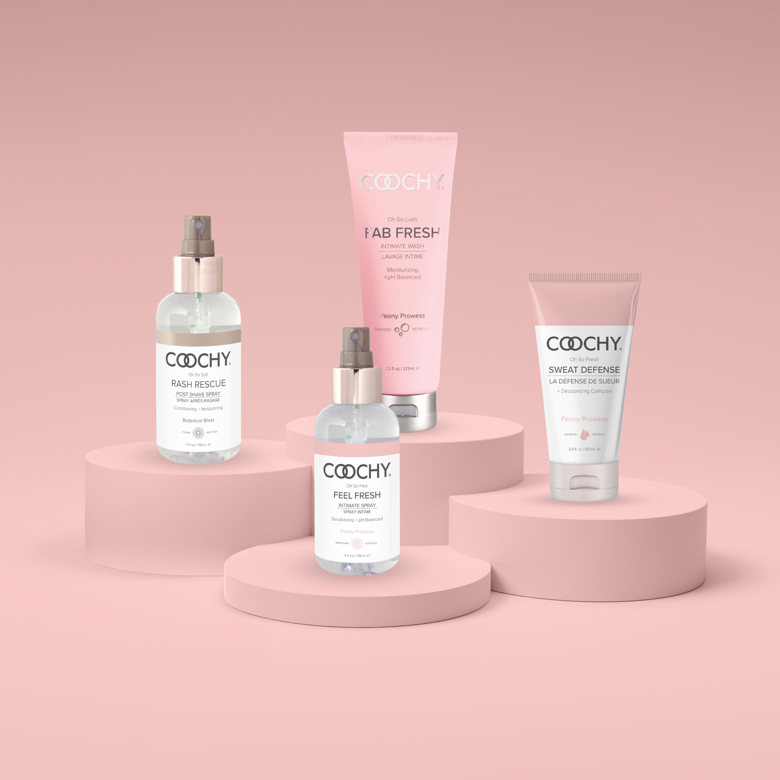 Coochy Rash Rescue travel-friendly bottle for on-the-go bikini area care