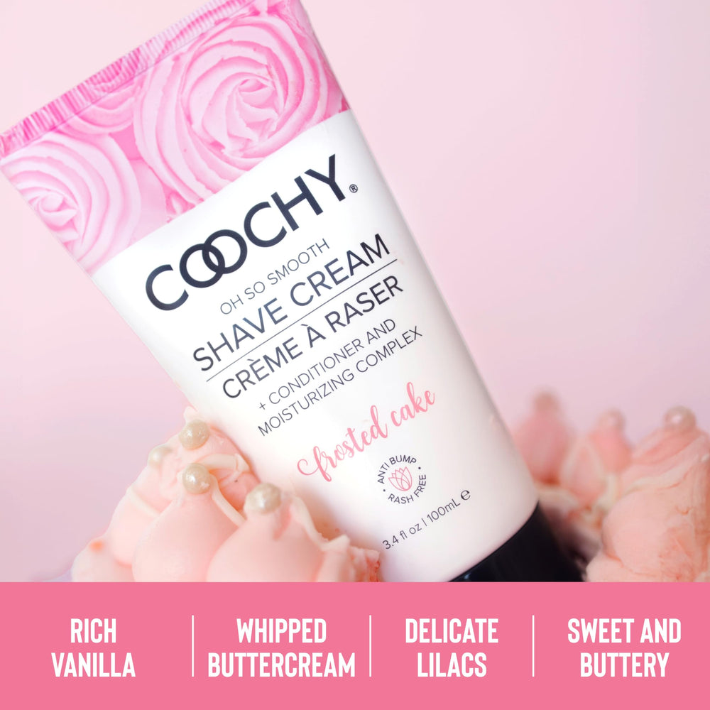 Bikini area shaved with Coochy cream for gentle, rash-free results.