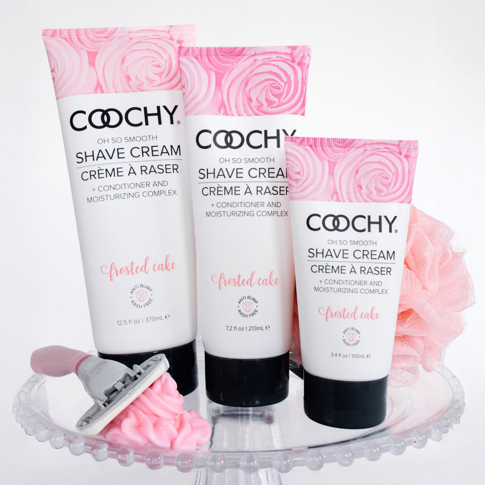 Coochy Shave Cream Frosted Cake vanilla scent close-up