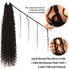 CooCooJoo Goddess Faux Locs soft synthetic fiber feels natural to touch.