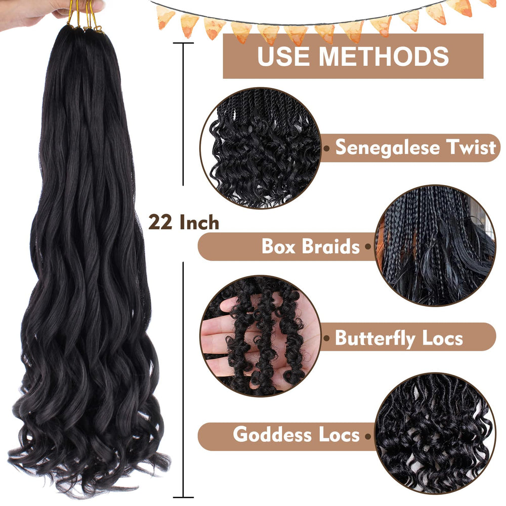 COOKOO 22in heat-styling friendly curls allow hot water reshaping.