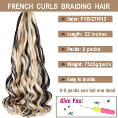 COOKOO loose-wave ends provide soft curl finish for versatile goddess braids.