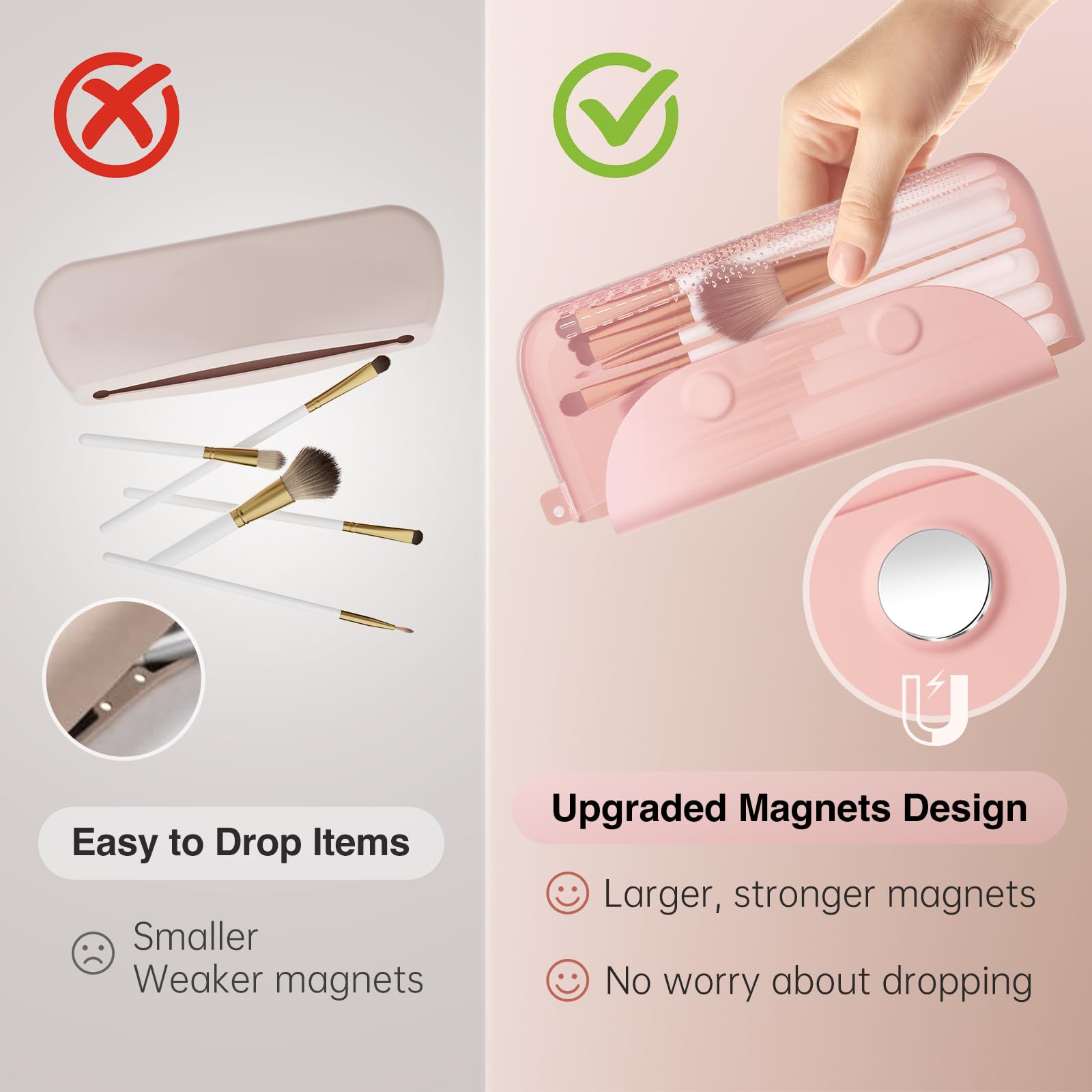 Cool-Angle travel-compact-case slips into bags for easy on-the-go makeup.