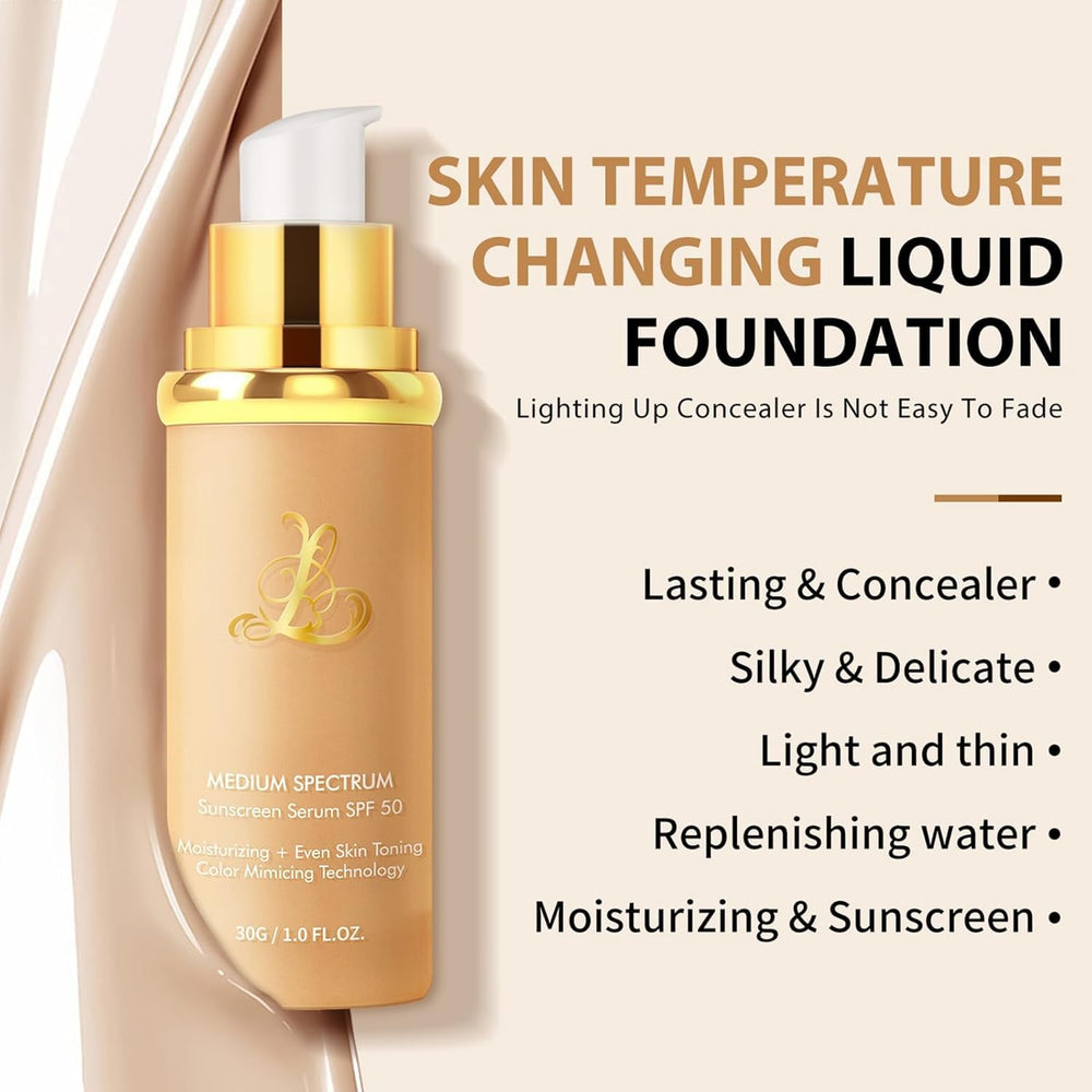 Coolord foundation concealer SPF50 image highlights sun protection and coverage